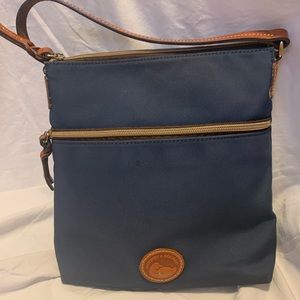 Dooney & Burke navy nylon crossbody bag